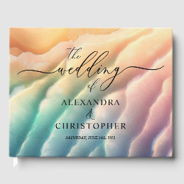 ピンク海ビーチかわいいシグネチャーサマーサン ゲストブック