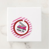 ピンク消防車トラック誕生日ベビーシャワー フェイバータグ (インサイチュ)