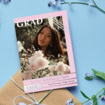 ピンク淡い色のとシルバーライン写真卒業