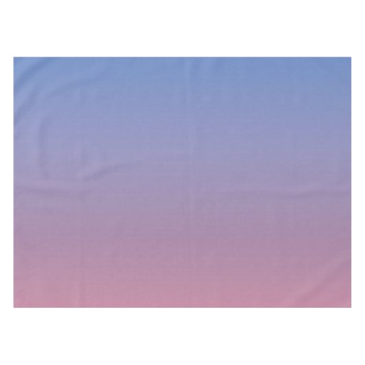 ピンク淡い色のとブルーのグラデーショングラデーション テーブルクロス (正面(横))