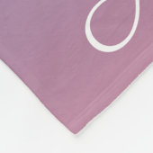 ピンク淡い色のとブルーのグラデーショングラデーション フリースブランケット (角)