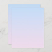 ピンク淡い色のと青のグラデーションの背景 (正面/裏面)