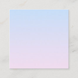 ピンク淡い色のと青のグラデーションの背景 スクエア名刺