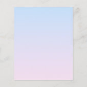 ピンク淡い色のと青のグラデーションの背景 チラシ (裏面)