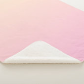 ピンク淡い色のと黄色のグラデーション背景 シェルパブランケット (3/4)