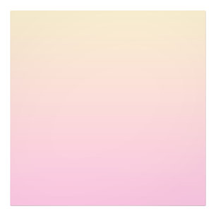 ピンク淡い色のと黄色のグラデーション背景 フォトプリント