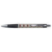 ピンク淡い色ののひまわり ボールペン (裏面)