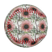 ピンク淡い色ののひまわり 野球ボール (正面左)