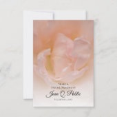 ピンク淡い色ののバラの花の共有記憶葬儀 ノートカード (正面)