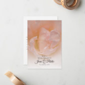 ピンク淡い色ののバラの花の共有記憶葬儀 ノートカード (正面/裏面インサイチュ)