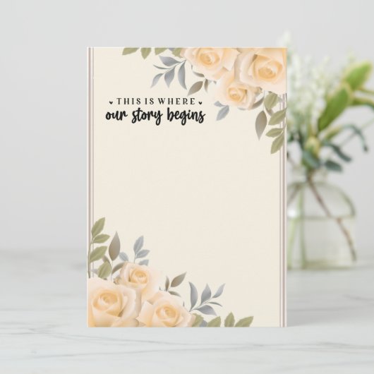 ピンク淡い色ののバラ私たちの物語が始まる場所 (スタンド正面)