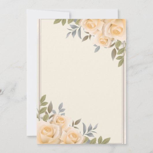 ピンク淡い色ののバラ私たちの物語が始まる場所 (裏面)