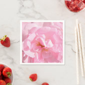 ピンク淡い色ののバラ花びら スタンダードカクテルナプキン (インサイチュ)