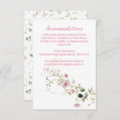 ピンク淡い色ののフローラエンクロージャ エンクロージャーカード (正面/裏面)