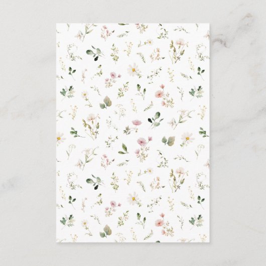 ピンク淡い色ののフローラエンクロージャ エンクロージャーカード (裏面)