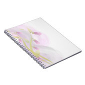 ピンク淡い色のの水彩洗剤 ノートブック (右側)