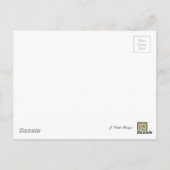 ピンク淡い色のの水彩洗剤 ポストカード (裏面)