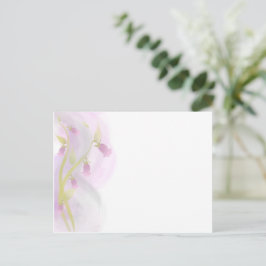 ピンク淡い色のの水彩洗剤 ポストカード