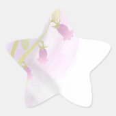ピンク淡い色のの水彩洗剤 星シール (正面)