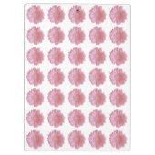 ピンク淡い色のガーベラデイジー クリップボード (裏面)