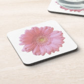 ピンク淡い色のガーベラデイジー コースター (左側)