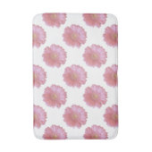 ピンク淡い色のガーベラデイジー バスマット (正面縦)