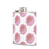 ピンク淡い色のガーベラデイジー フラスク (左)