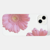 ピンク淡い色のガーベラデイジー iPhoneケース (裏面横)