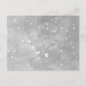 ピンク淡い色のハートリーフ結婚ツリー 案内ポストカード (裏面)