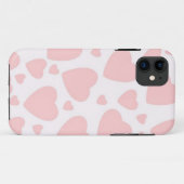 ピンク淡い色のハート Case-Mate iPhoneケース (裏面(横))