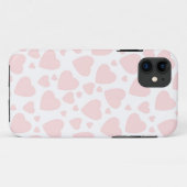ピンク淡い色のハート Case-Mate iPhoneケース (裏面(横))
