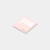 ピンク淡い色のビジネスサンキューカスタム3x3 Small ポストイット (アングル)