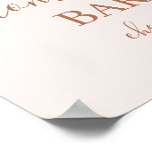 ピンク淡い色のミニマルMimosaバー徴候 ポスター (角)