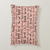 ピンク淡い色のメガネ、メガネ、アイウェア アクセントクッション (裏面(縦))