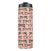 ピンク淡い色のメガネ、メガネ、アイウェア タンブラー (正面)