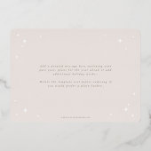 ピンク淡い色のメリークリスマスレトロスターズフラット 箔シーズンカード (裏面)