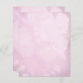 ピンク淡い色のローズスクラップブック紙 (正面/裏面)