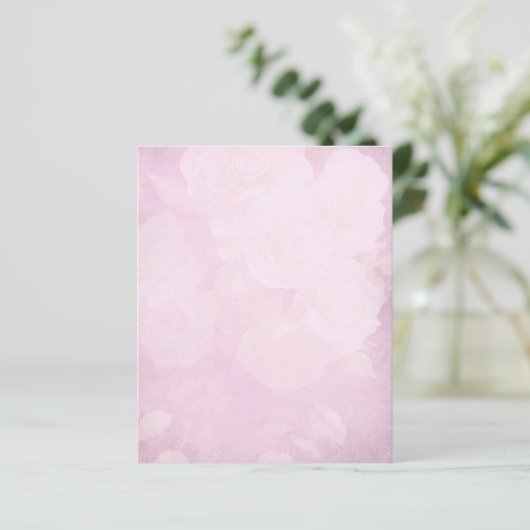 ピンク淡い色のローズスクラップブック紙 (スタンド正面)