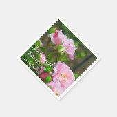 ピンク淡い色のローズ – 紙パーティーナプキンス スタンダードカクテルナプキン (角)