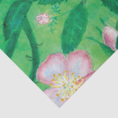 ピンク淡い色のワイルドバラ花夏 薄葉紙 (詳細)