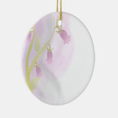 ピンク淡い色の水色洗浄セラミックオーナメント セラミックオーナメント (右)