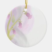 ピンク淡い色の水色洗浄セラミックオーナメント セラミックオーナメント (正面)