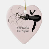 ピンク淡い色の美しいサロン美容師評価 セラミックオーナメント (右)