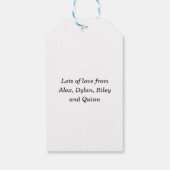 ピンク淡い色の色 ギフトタグ (裏面)