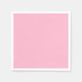 ピンク淡い色の色 スタンダードカクテルナプキン (正面)