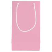 ピンク淡い色の色 スモールペーパーバッグ (正面)