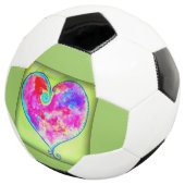 ピンク渦巻形のハート サッカーボール (3/4)