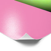 ピンク渦巻形のハート フォトプリント            (角)