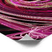 ピンク渦 ポスター (角)