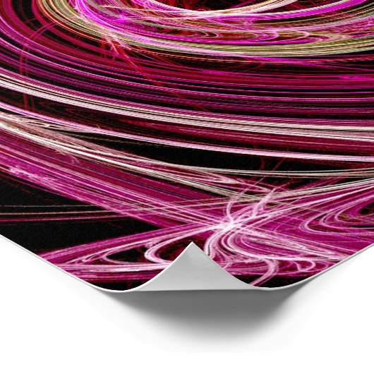 ピンク渦 ポスター (角)